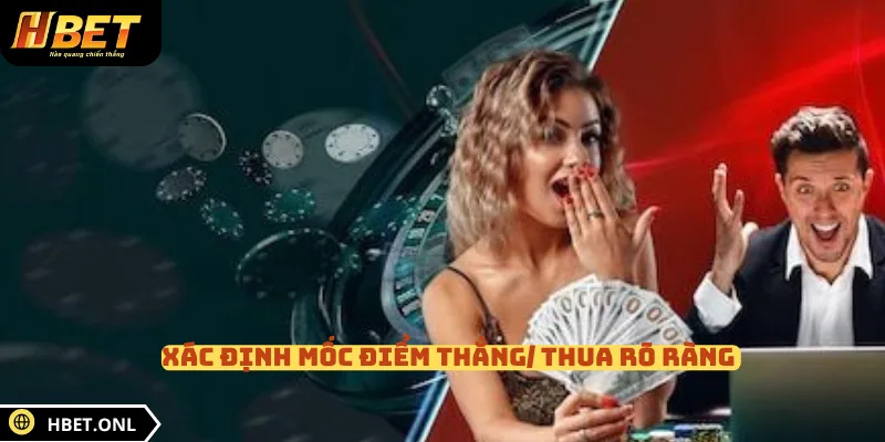 Xác định mốc điểm thắng/ thua rõ ràng 
